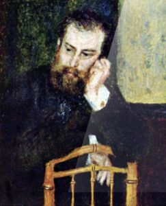 Portrait d’Alfred Sisley par Renoir