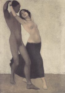 Jeune noir, danseur par Otto Mueller