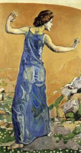 Femme joyeuse par ferdinand Hodler