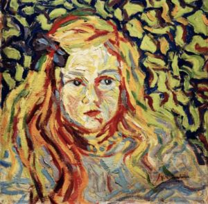 portrait d'enfant par Ernst Ludwig Kirchner