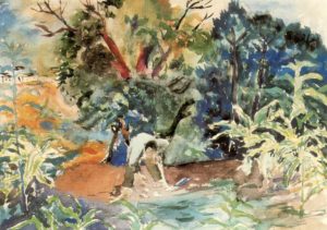 Fermier dans le jardin de Rafael Zabaleta