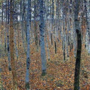 Forêt de bouleaux de Gustav Klimt