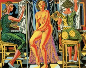 Peintres et modèle de Rafael Zabaleta
