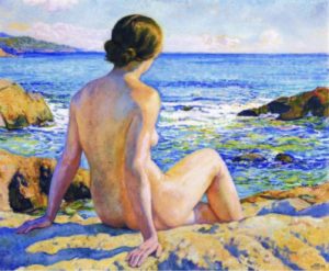Baigneuse se reposant de Théo Van Rysselberghe