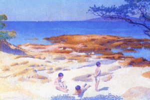 Plage à Cabasson par Henri-Edmond Cross
