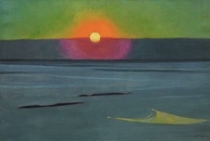 Soleil couchant dans la Brume par Vallotton