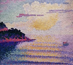 Coucher de soleil sur la mer d' Henri-Edmond Cross