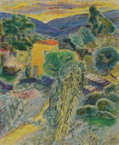 La maison jaune (1923) par Pierre Bonnard