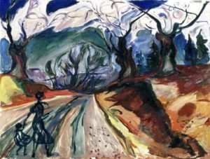 La forêt magique par Edvard Munch