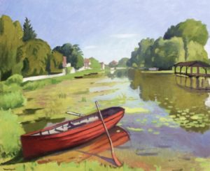 Siamois, la barque rouge par Albert Marquet
