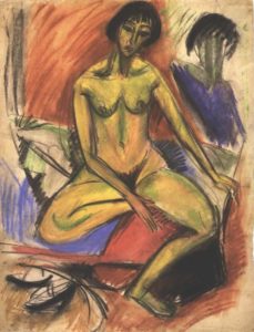 Femme nue assise de Ernst Ludwig Kirchner