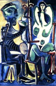 Le peintre et son modèle de Pablo Picasso