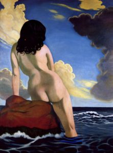 Baigneuse, ciel orageux par Félix Vallotton