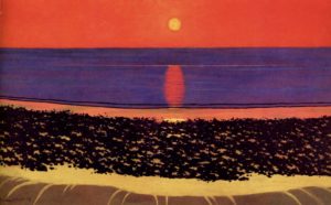 Coucher de soleil à Villerville de Félix Vallotton