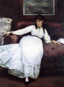 Le repos, portrait de Berthe Morisot par Édouard Manet