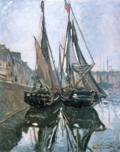Bateaux de pêche à Honfleur de Claude Monet