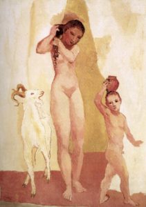Fille et chèvre de Pablo Picasso