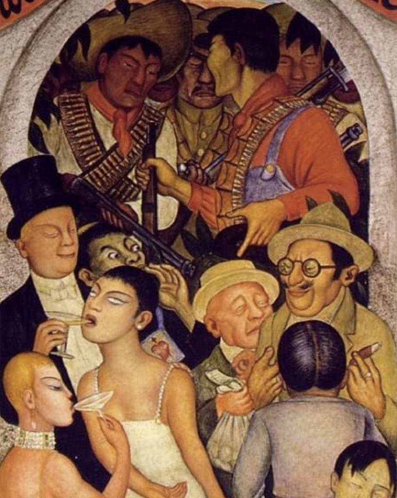 La nuit des riches par Diego Rivera