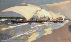 Bateaux à Valence de Joaquín Sorolla y Bastida
