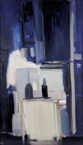 Coin d’atelier fond bleu de Nicolas de Staël