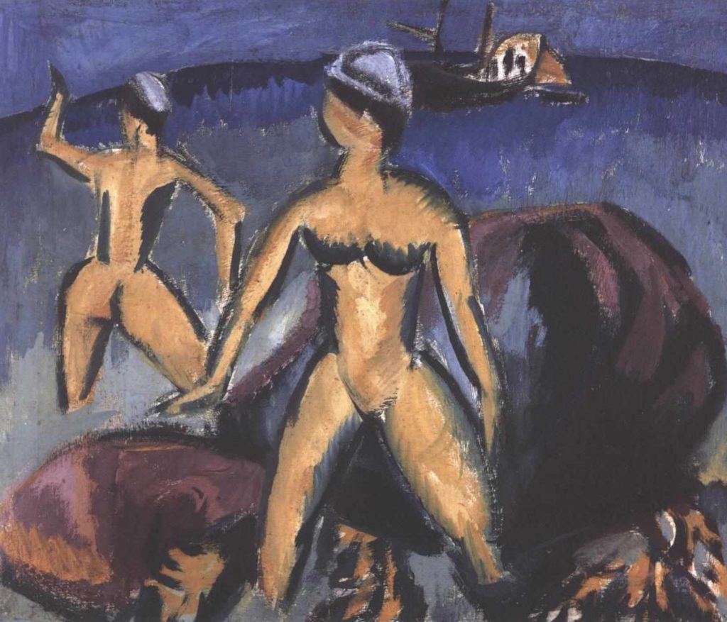 Deux femmes à la mer d’Ernst Ludwig Kirchner 