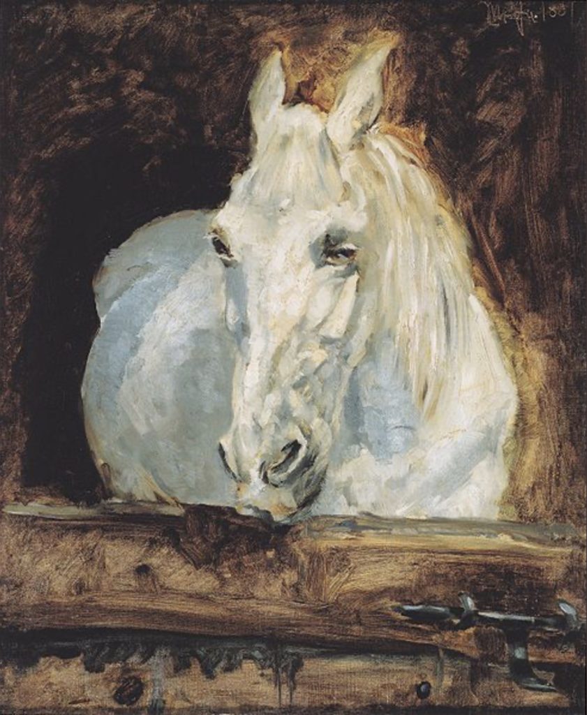 Cheval blanc (Gazelle) d’Henri Toulouse-Lautrec 