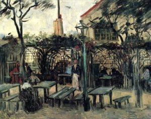 Terrasse de café à Montmartre par Vincent Van Gogh