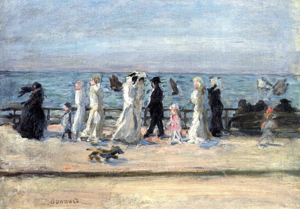Au bord de la mer par Pierre Bonnard