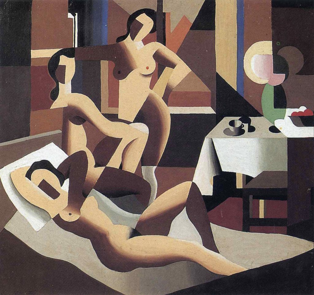 Trois nus dans un intérieur de René Magritte