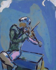 Le violoniste bleu de Marc Chagall