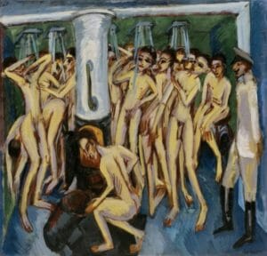 Artilleurs par Ernst Ludwig Kirchner