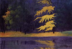 Le lac du bois de Boulogne par Félix Vallotton