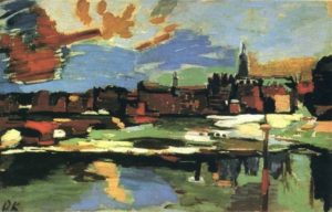 L'Elbe à Dresde d’Oskar Kokoschka