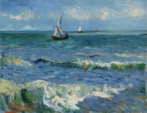 Paysage marin près des Saintes-Marie-de-la-Mer (1888) par Vincent van Gogh