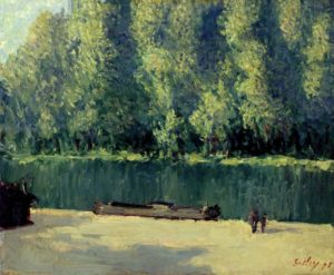 Au bord du Loing par Alfred Sisley