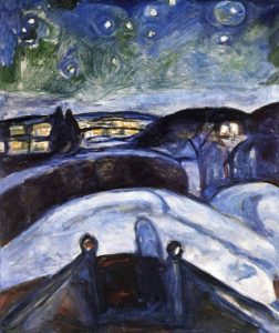 Nuit étoilée d’Edvard Munch