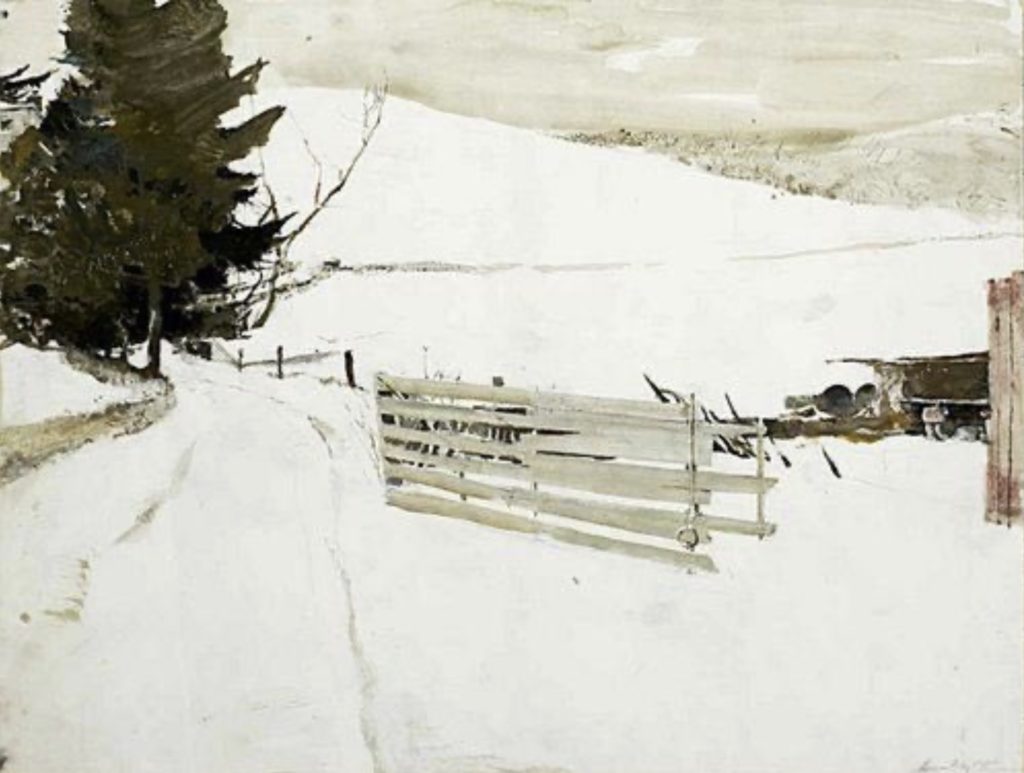 Paysage enneigé d’Andrew Wyeth