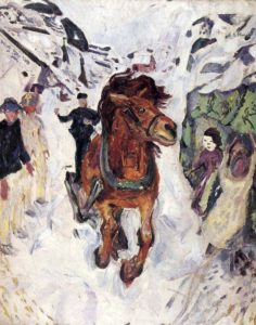 Cheval au galop d’Edvard Munch