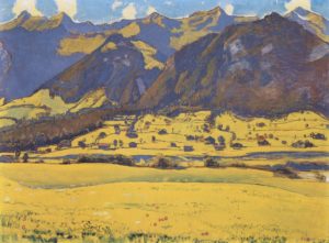 Vue sur la corne de Fromberg de Reichenbach par Ferdinand Hodler