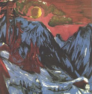 Montagnes en hiver d’Ernst Ludwig Kirchner