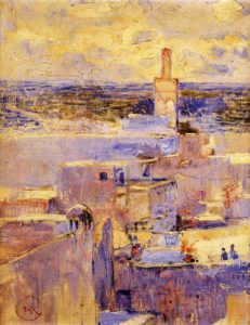 Vue de Meknès, Maroc par Théo van Rysselberghe