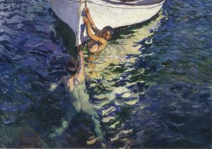 Le bateau blanc, Javea par Joaquin Sorolla y Bastida