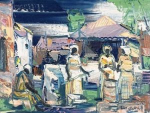Village Life par Walter Battiss