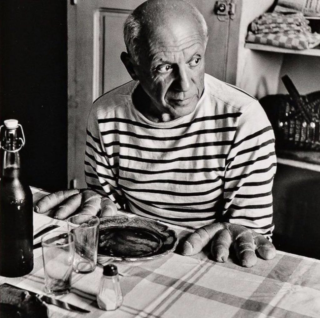 Les pains de Picasso par Robert Doisneau