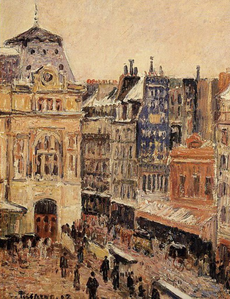 Paris rue d’Amsterdan par Camille Pissarro