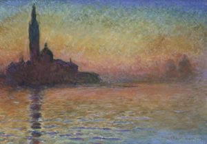 San Giorgio Maggiore au crépuscule par Claude Monet