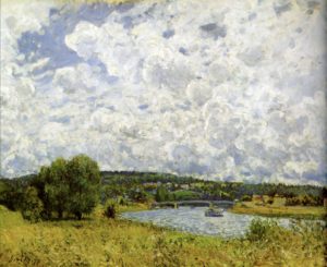 La Seine à Suresnes par Alfred Sisley