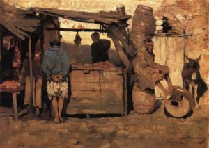 Boucherie marocaine, Tanger par Théo Van Rysselberghe