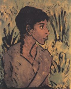 Gitane de profil par Otto Mueller