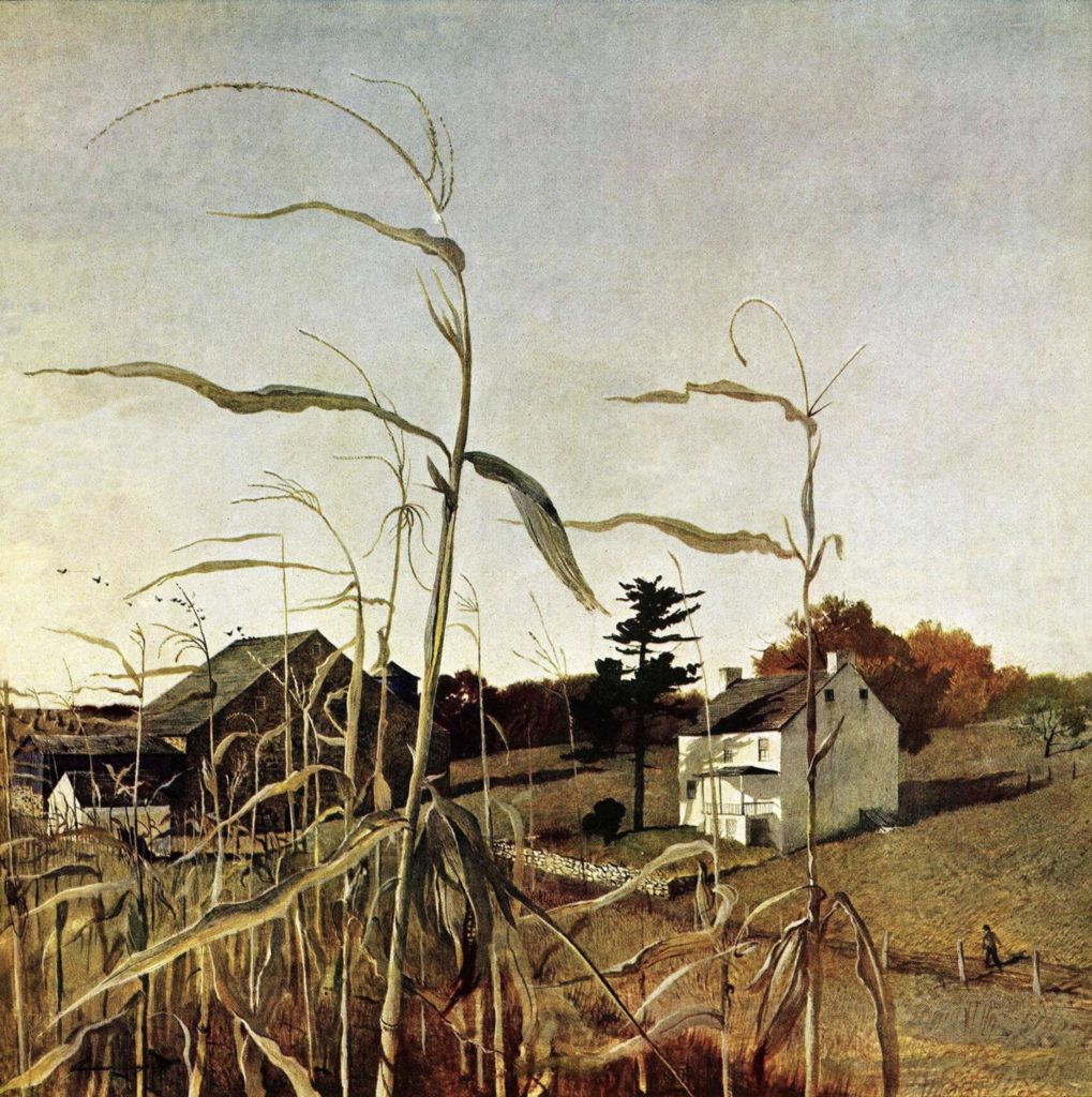 Champ de maïs en automne d’Andrew Wyeth